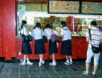 Japanese Girls Getting Bento Lunch Tokyo.jpg